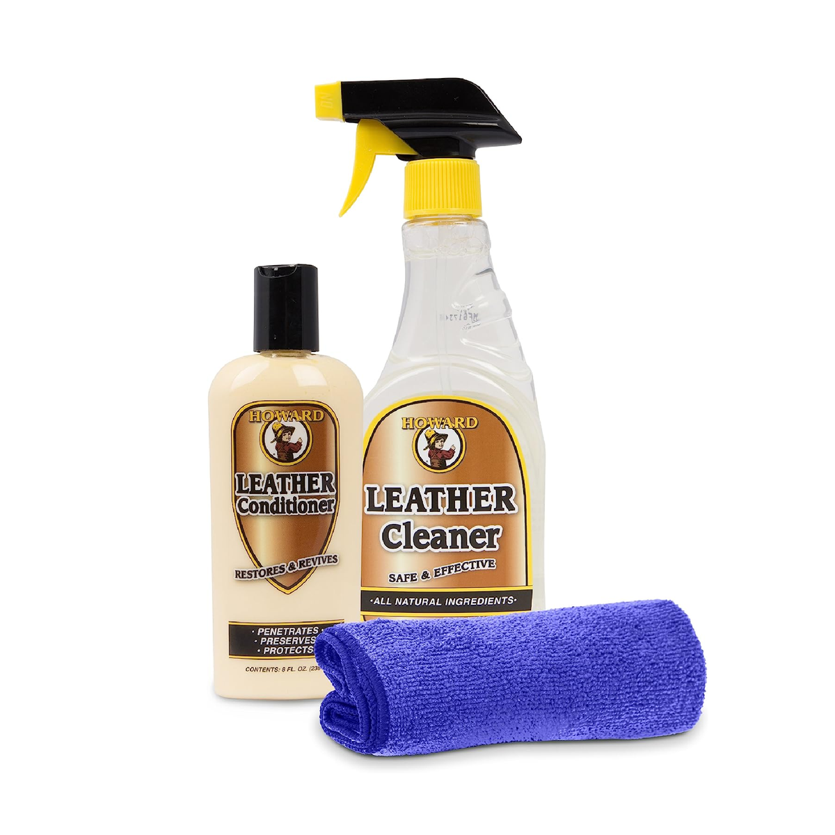 Howard Leather Cleaner and Leather Conditioner Kit 1.81 lb Guys And