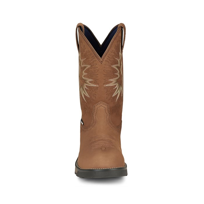 Tony Lama Mens Boots Boom Comp Toe #TW3413 Color Saddle