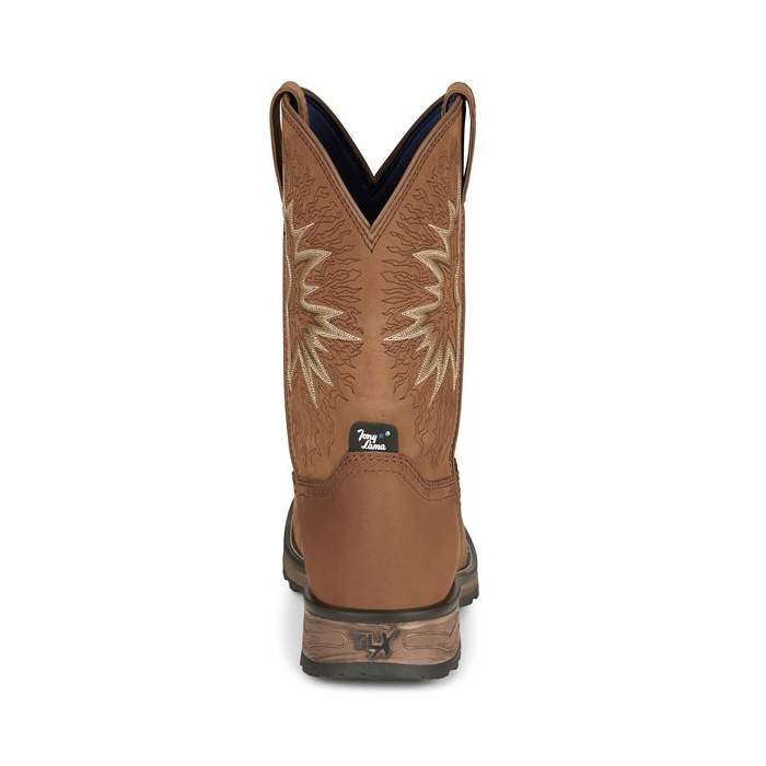 Tony Lama Mens Boots Boom Comp Toe #TW3413 Color Saddle