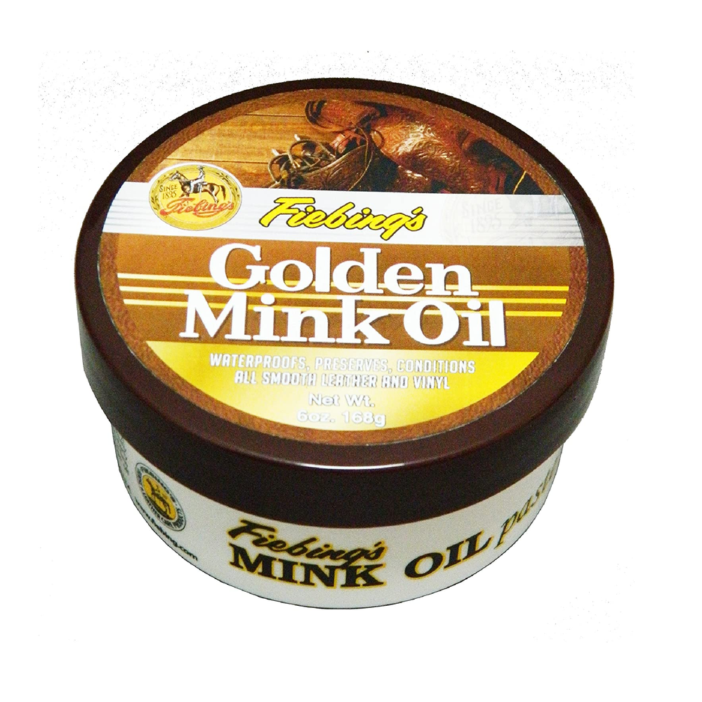 Fiebing's Golden Mink Oil Paste 6 oz. Soften Preserves and Waterproofs Leather and Vinyl