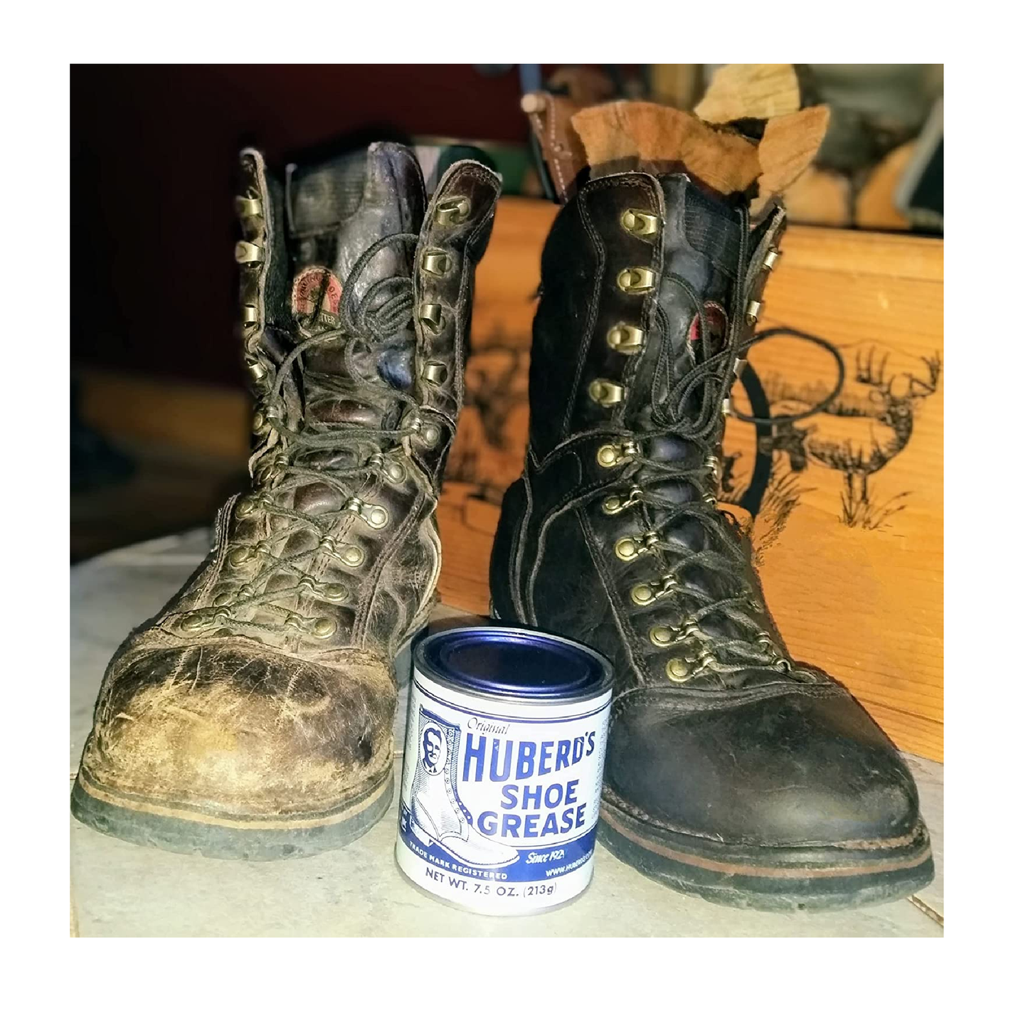 
                  
                    Huberd’s Shoe Grease 7.5oz- Leather conditioner
                  
                