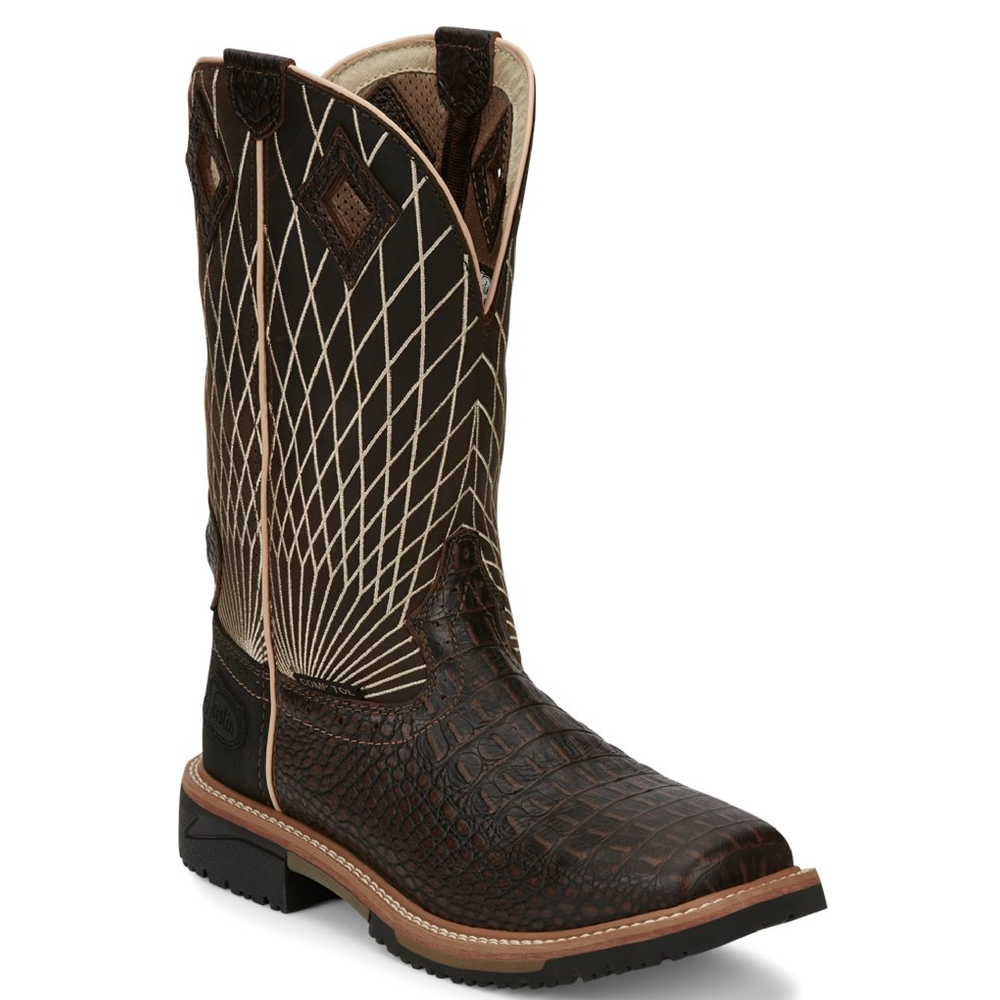 Justin Work Mens Stampede | Style Derrickman SE4833