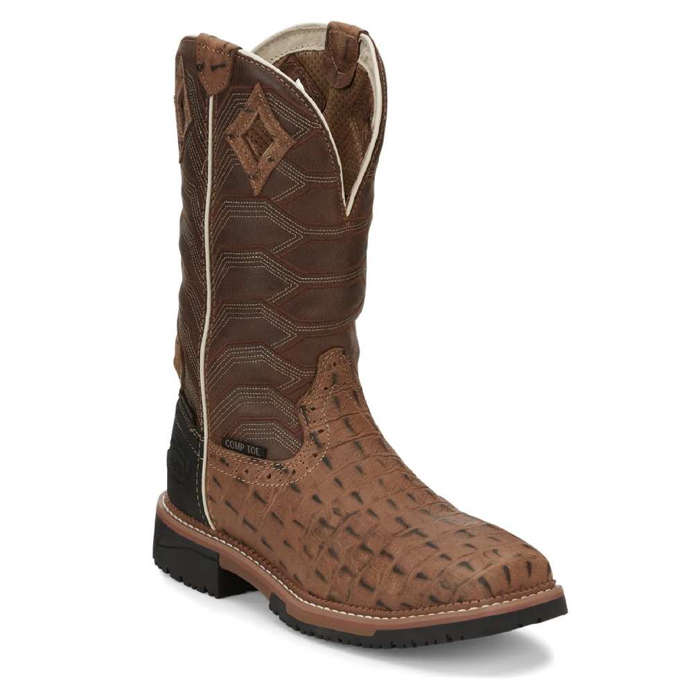 Justin Work Mens Stampede | Style Derrickman SE4839