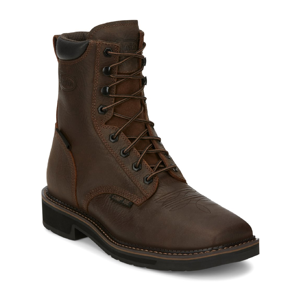 Justin Work Mens Stampede | Style Driller SE462