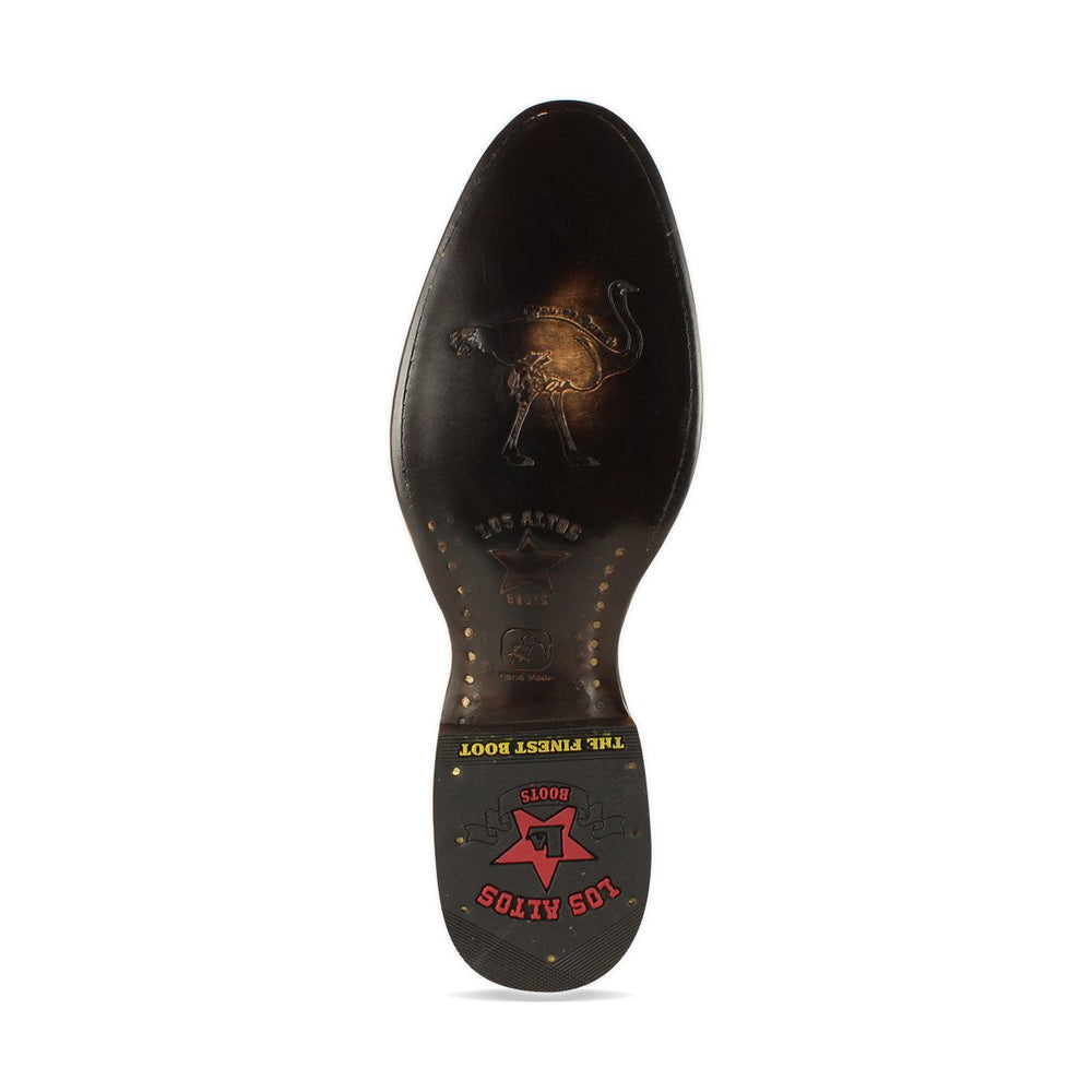 
                  
                    Los Altos Boots Mens #690351 Roper Style | Ostrich Boots Handcrafted | Color Honey
                  
                