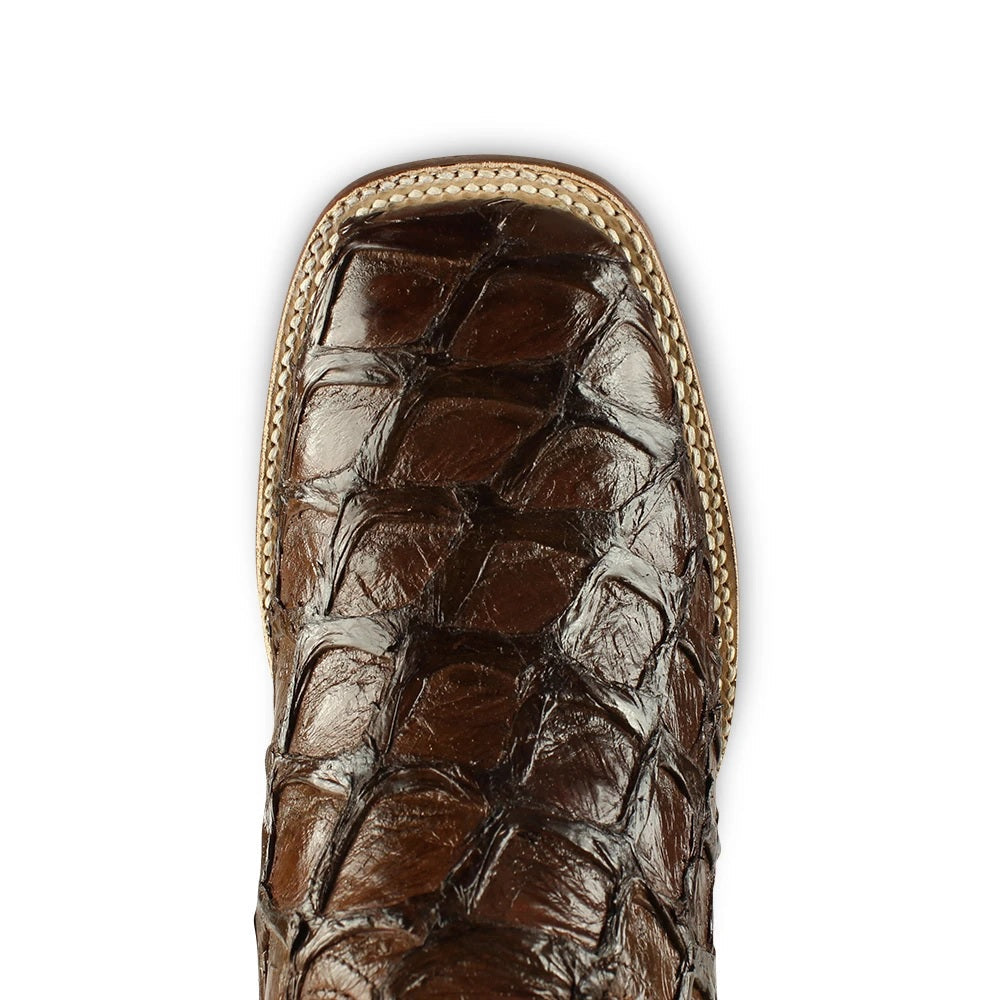 
                  
                    Los Altos Boots Mens #8221007 Wide Square Toe | Genuine Pirarucu Fish Boots | Color Brown
                  
                
