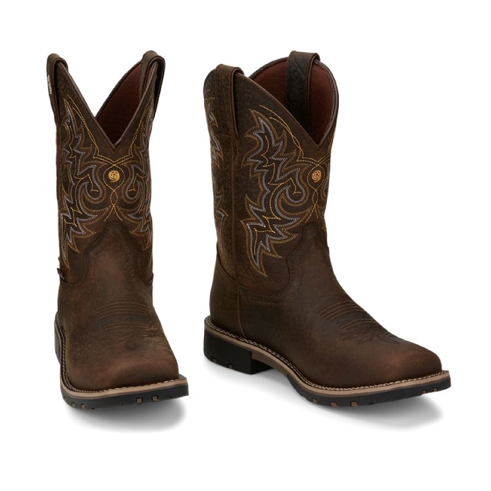 Justin Boots Fireman  | Style GR9050  Color Distressed Brown