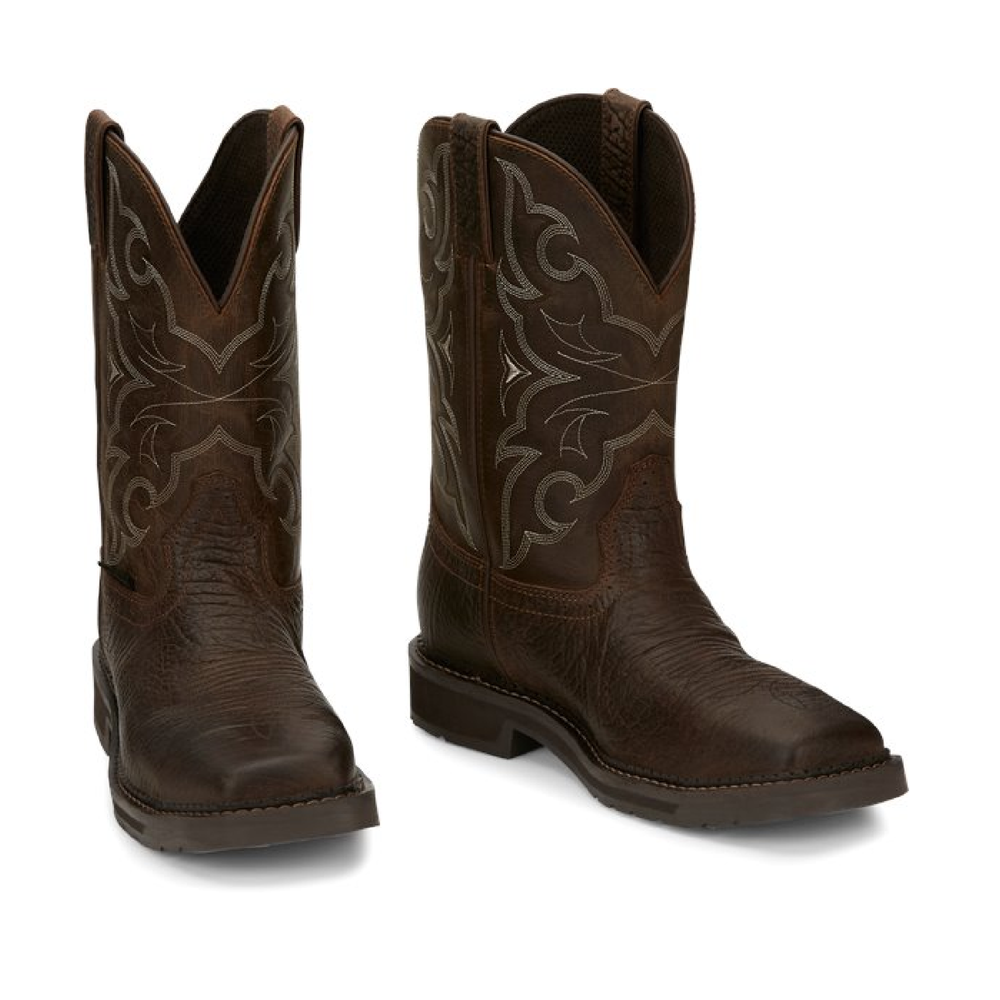 Justin Boots Amarillo Steel Toe | Style  SE 4313 Color Aged Brown