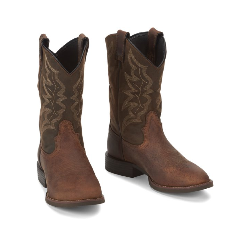 Justin Boots Mens Buster #7221 | Color Distressed Brown