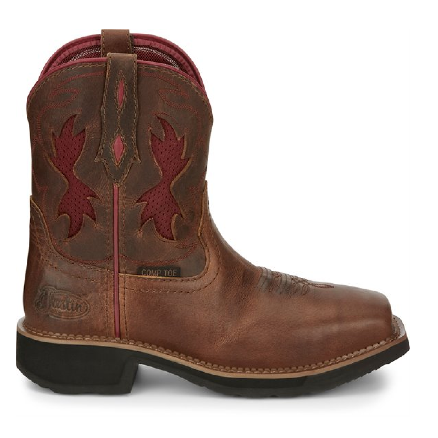 
                  
                    Justin Boots Womens Lathey Nano Comp Toe | Style GY9962 Color Brown
                  
                