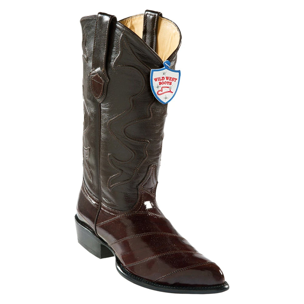 Wild West 2990807 Men's | Color Brown | Men's Wild West Eel J Toe Boots Handcrafted