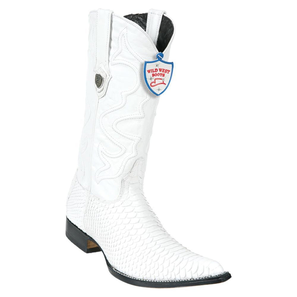 Wild West Boots #2955728 Men's | Color White | Men's Wild West Python 3x Toe Boots Handcrafted