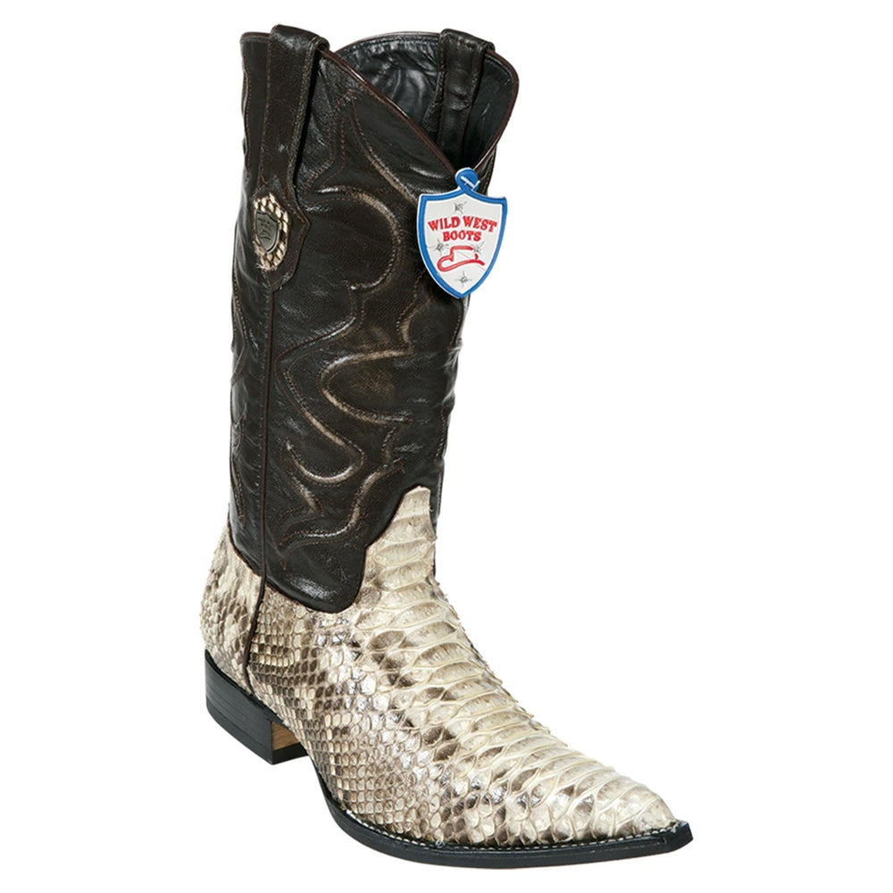 Wild West Boots #2955749 Men's | Color Natural | Men's Wild West Python 3x Toe Boots Handcrafted