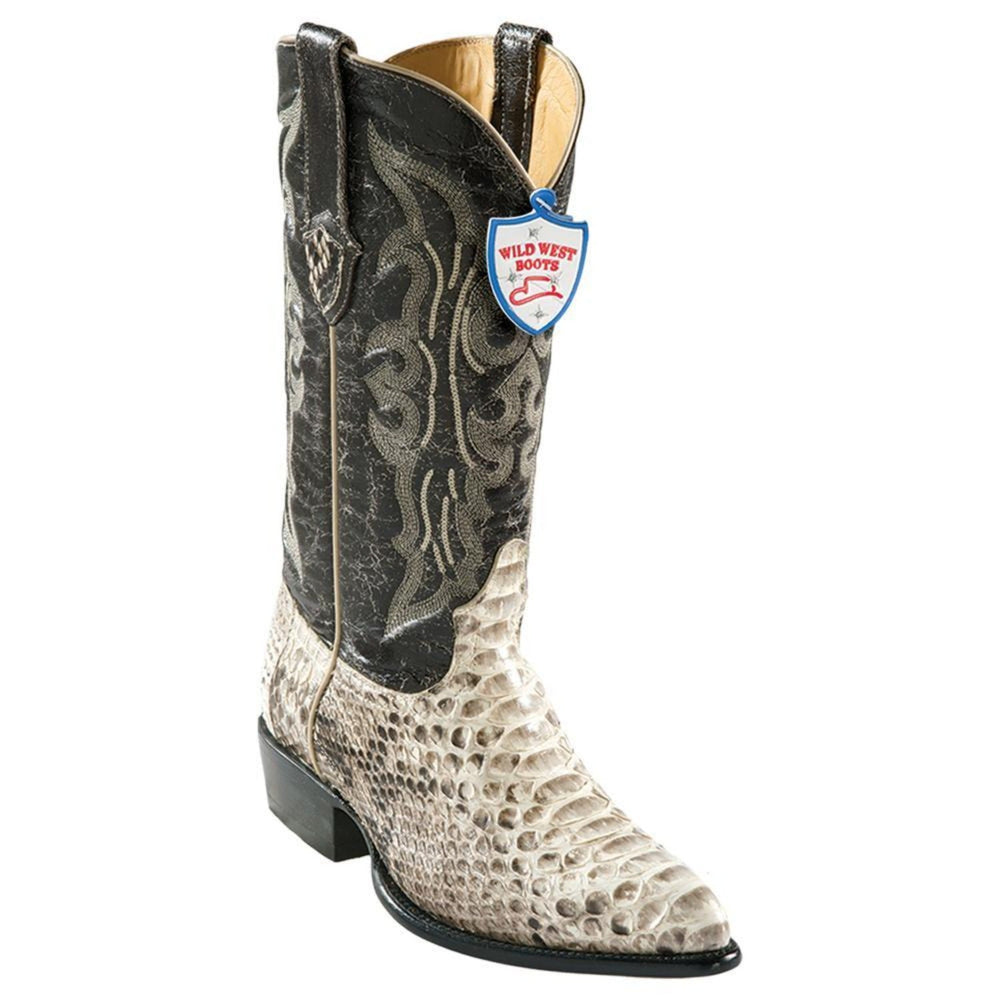 Wild West Boots #2995749 Men's | Color Natural  | Men's Wild West Python J Toe Boots Handcrafted