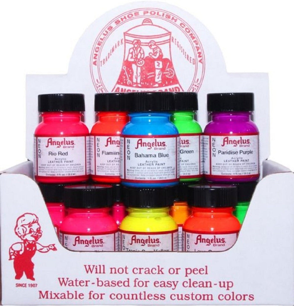 Angelus Acrylic Paints Neon 1 Oz All Color (#ANAPN1OZ )