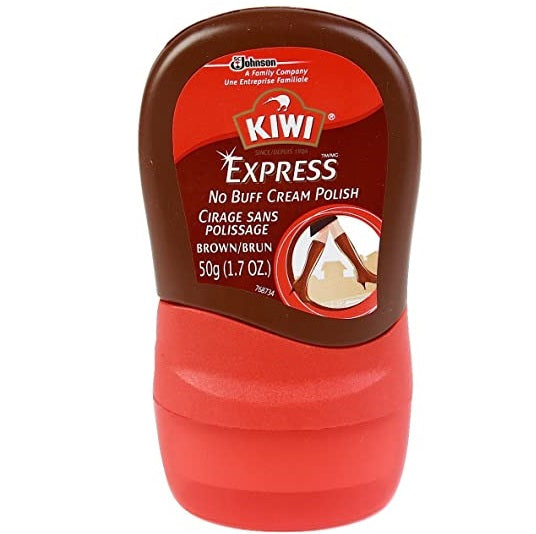 Kiwi Express No Buff Cream Polish |  Brown