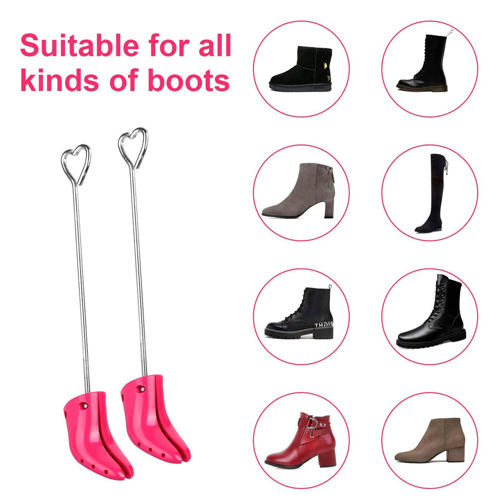 
                  
                    Miserwe Boot Stretcher with Boot Shaper Stands Professional One Way Shoe Stretcher for Boots Stretch Boot’s Width for Women
                  
                