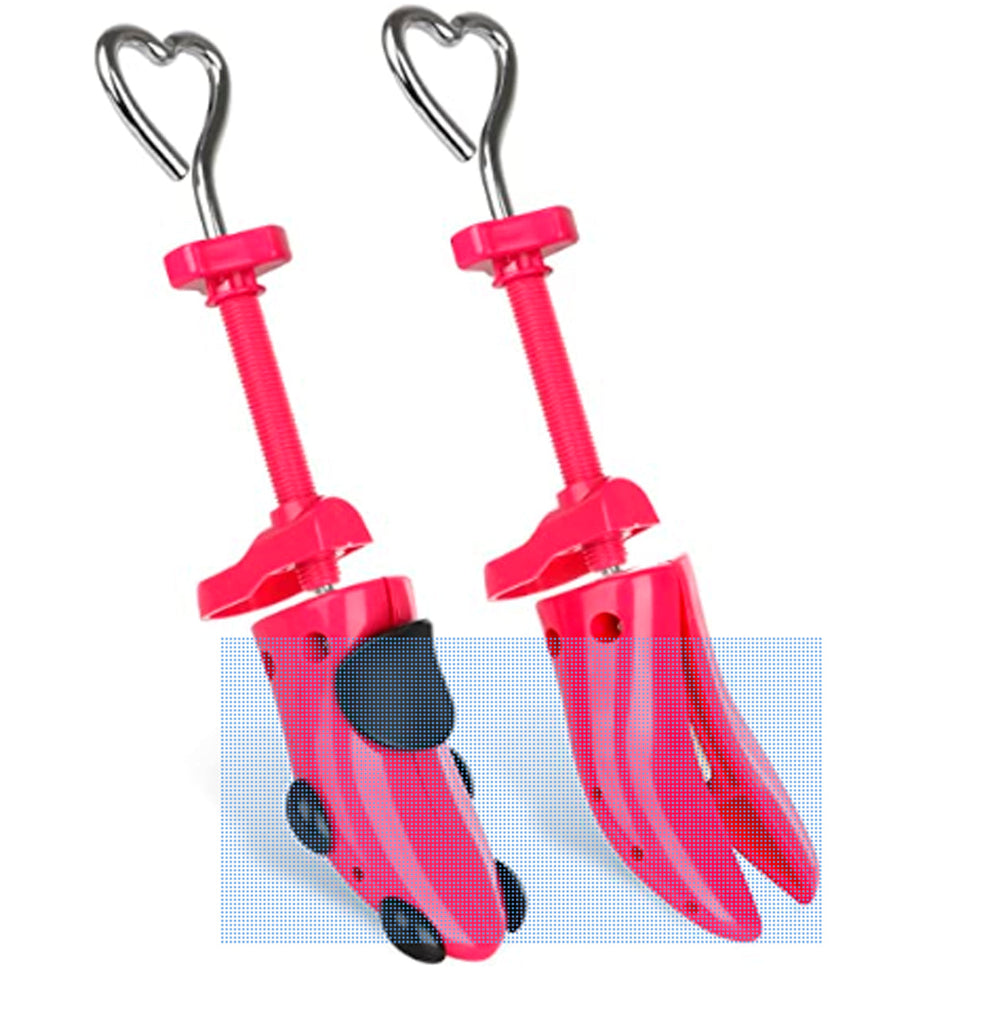 Shoe Stretcher for Women Men, Pair of 4-way Color Red