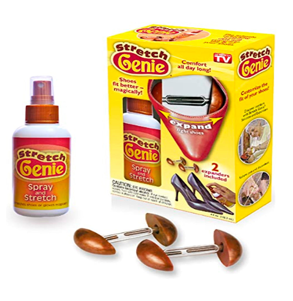 Stretch Genie Boot, Shoe, Glove Spray Solution w/Shoe Stretcher